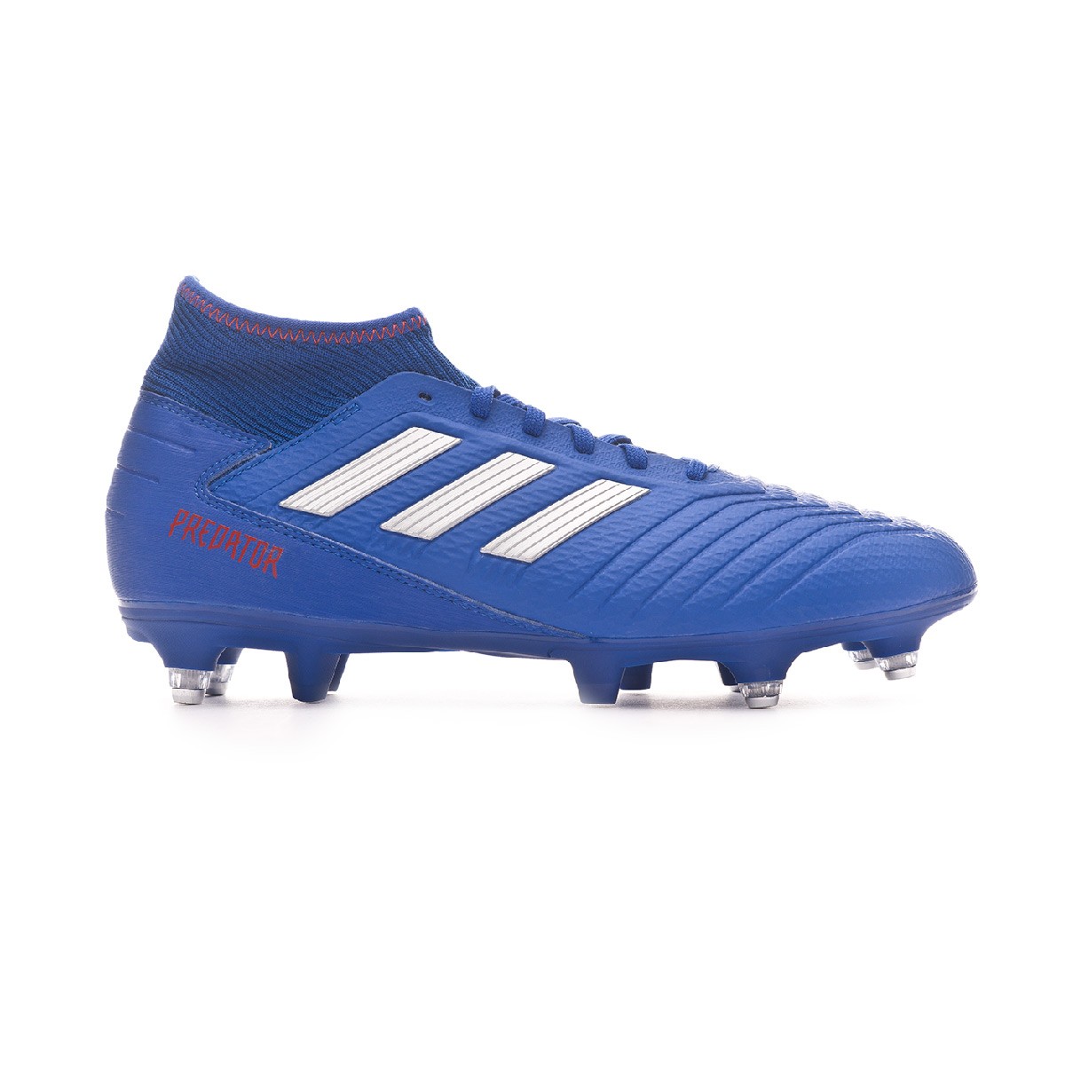 Bota de fútbol adidas Predator 19.3 SG Bold blue-Silver metallic-Active red  - Tienda de fútbol Fútbol Emotion