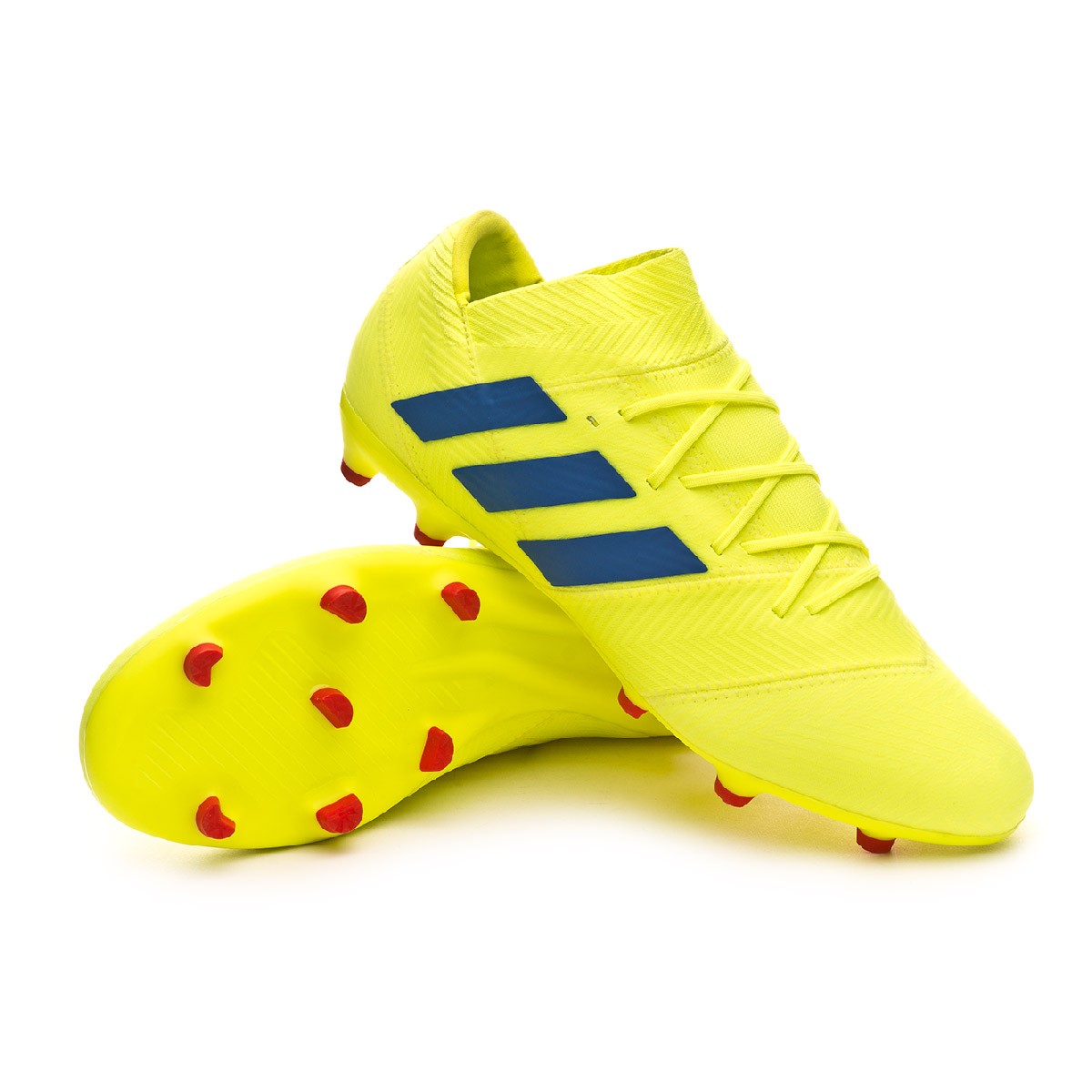 Football Boots adidas Nemeziz 18.2 FG Solar yellow-Football blue 
