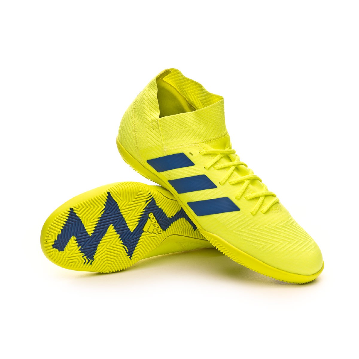 Futsal Boot adidas Nemeziz Tango 18.3 IN Solar yellow-Football blue-Active  red - Football store Fútbol Emotion