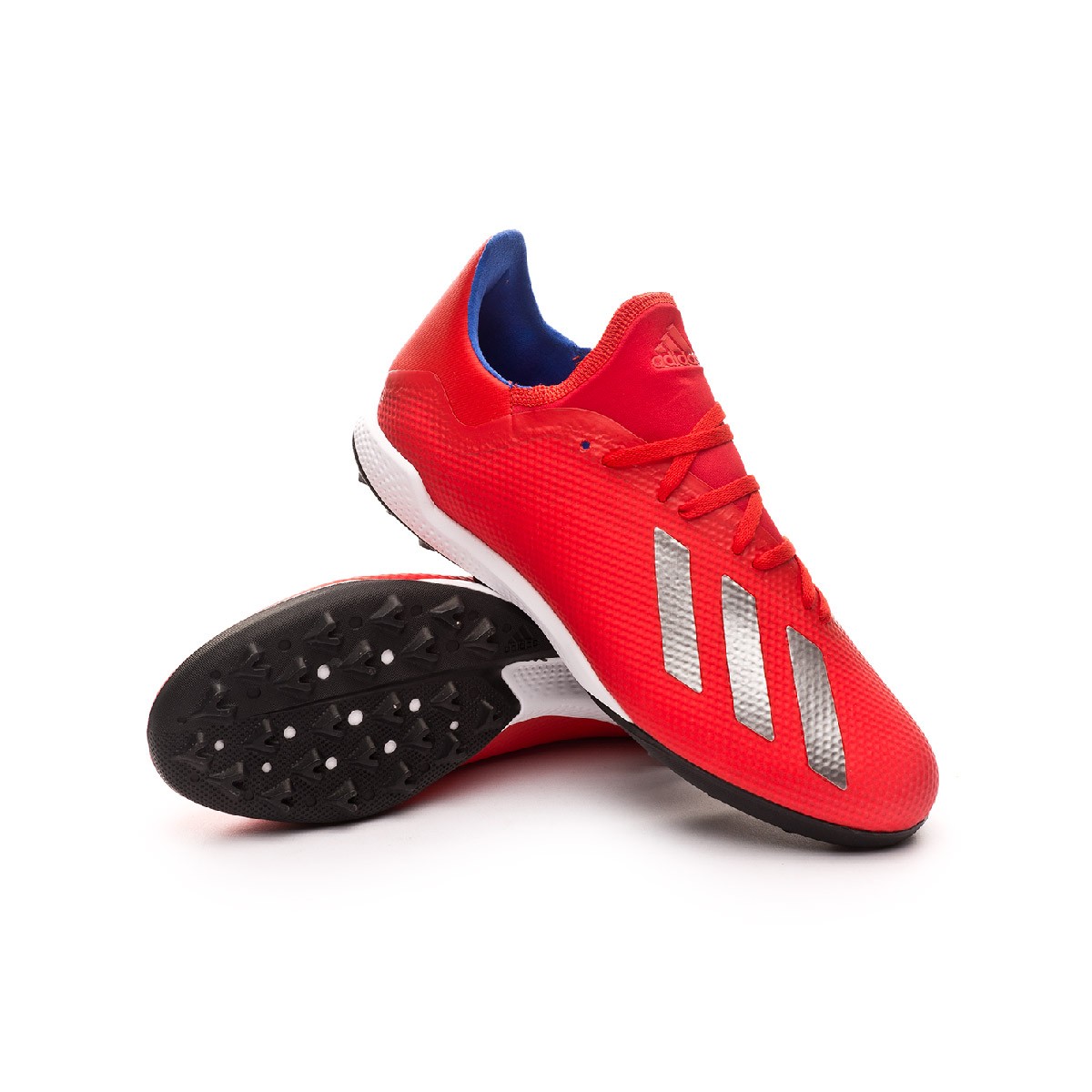 Football Boot adidas X Tango 18.3 Turf Active red-Silver metallic-Bold blue  - Football store Fútbol Emotion