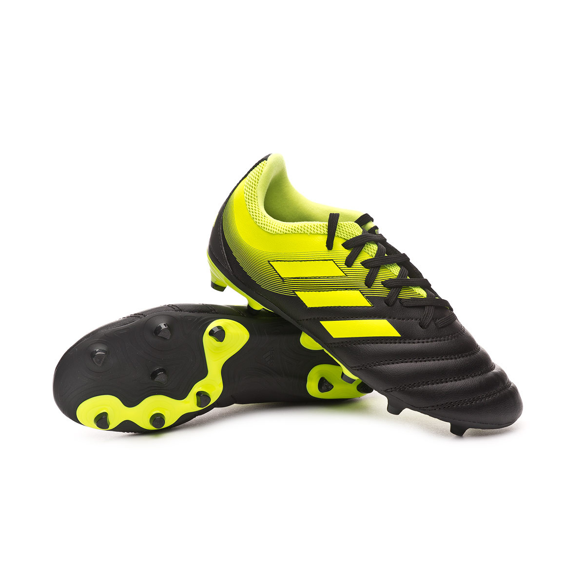 Bota de fútbol adidas Copa 19.3 FG Niño Core black-Solar yellow - Tienda de  fútbol Fútbol Emotion