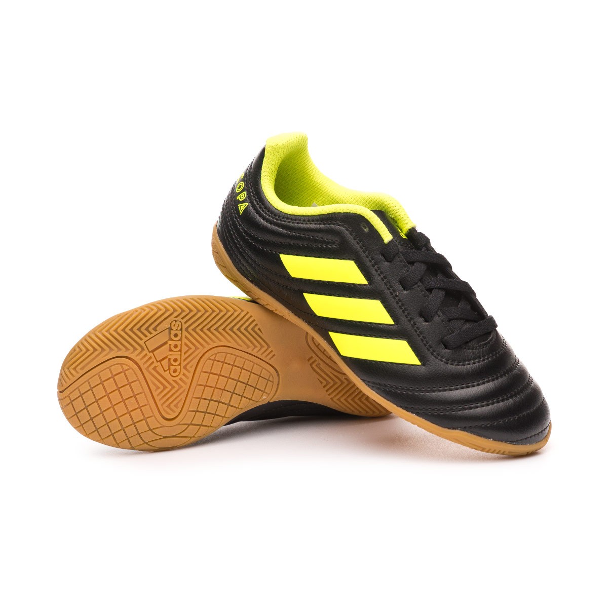 Futsal Boot adidas Copa 19.4 IN Niño Core black-Solar yellow-Core black -  Football store Fútbol Emotion