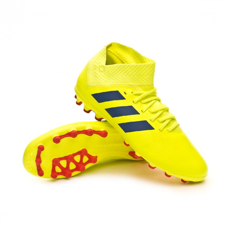 Chaussure de foot adidas Nemeziz 18.3 AG enfant Solar yellow 