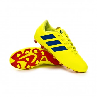 Chuteira  adidas Nemeziz 18.4 FxG Crianças Solar yellow-Football blue-Active red