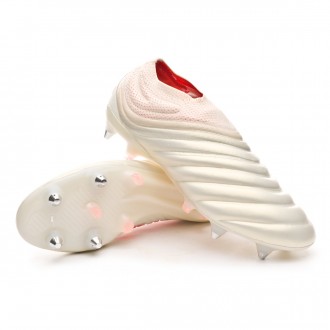 Chuteira  adidas Copa 19+ SG Off white-Solar red-Off white