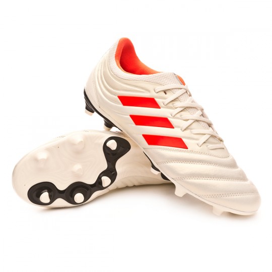 Football Boots adidas Copa 19.3 FG Off white-Solar red-Core black -  Football store Fútbol Emotion