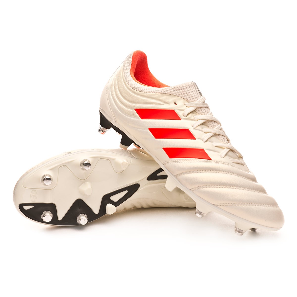 Football Boots adidas Copa 19.3 SG Off white-Solar red-Core black -  Football store Fútbol Emotion