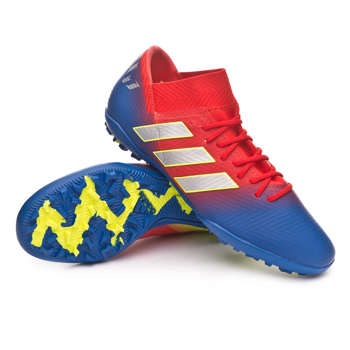 Football Boot adidas Nemeziz Messi Tango 18.3 Turf Active red-Silver  metallic-Football blue - Football store Fútbol Emotion