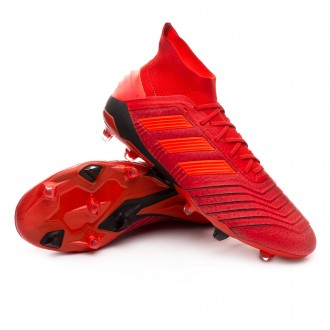 Chuteira  adidas Predator 19.1 FG Active red-Solar red-Core black