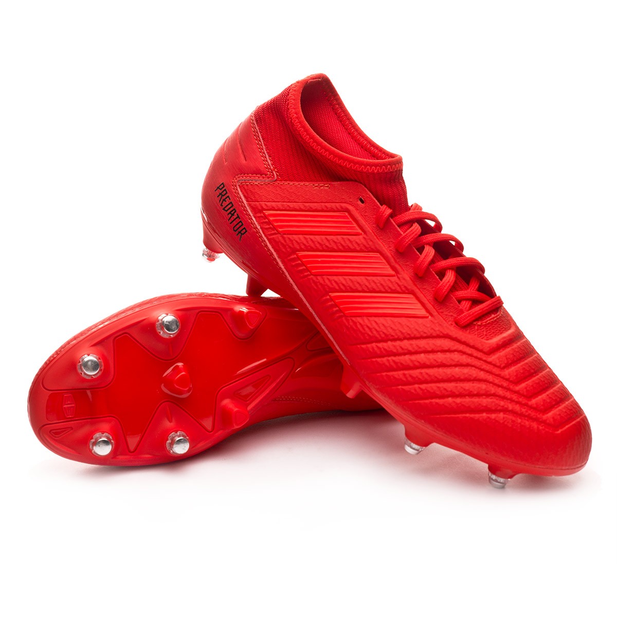 Bota de fútbol adidas Predator 19.3 SG Active red-Solar red-Core black -  Tienda de fútbol Fútbol Emotion