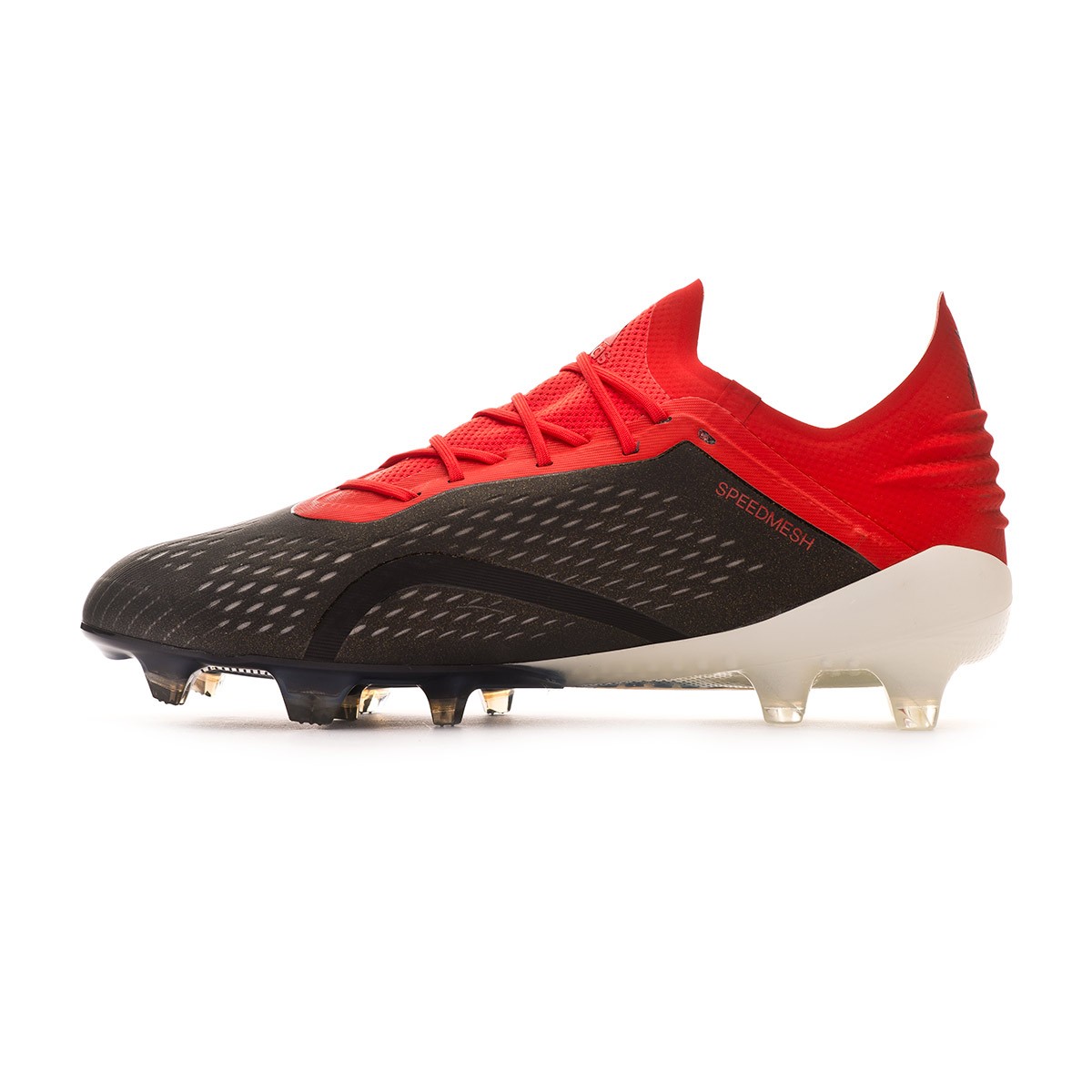 red and black adidas boots