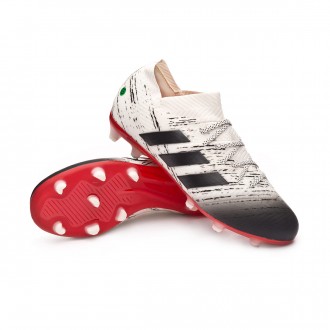 Chuteira  adidas Nemeziz 18.1 FG Niño Off white-Core black-Active red