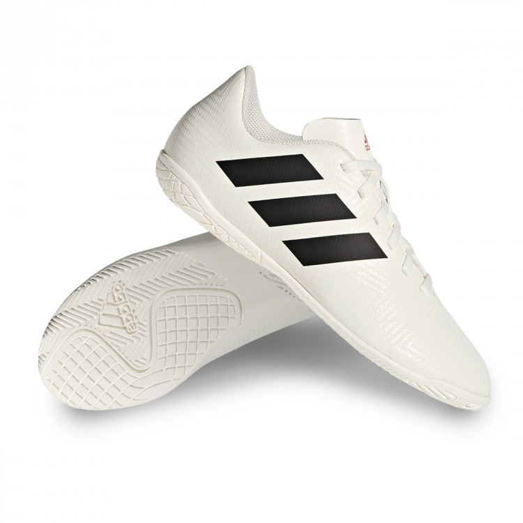 Zapatilla adidas Nemeziz Tango 18.4 IN Niño Off white-Core black-Active red  - Tienda de fútbol Fútbol Emotion