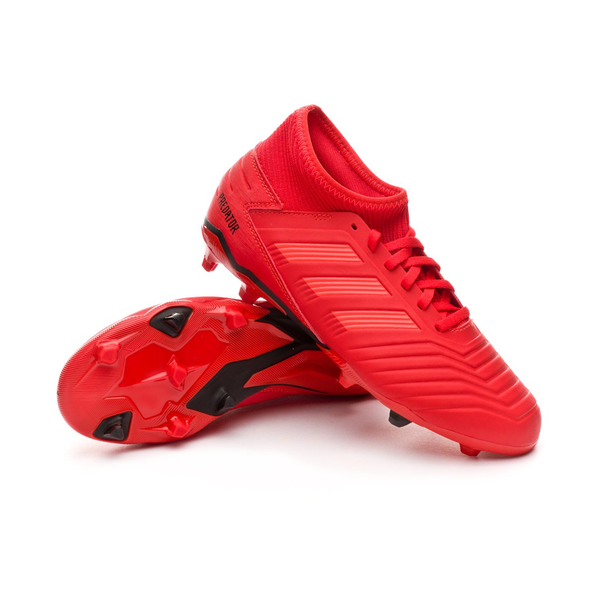 red and black adidas football boots