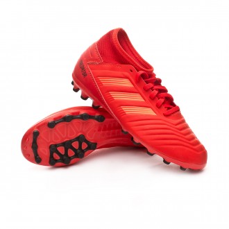 Chuteira  adidas Predator 19.3 AG Crianças Active red-Solar red-Core black