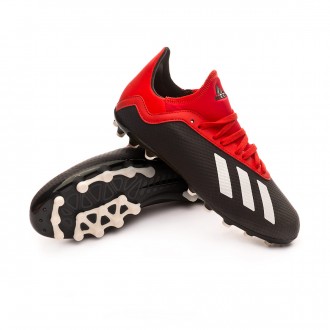 Chuteira  adidas X 18.3 AG Crianças Core black-Off white-Grey four