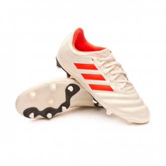 Chuteira  adidas Copa 19.3 FG Crianças  Off white-Solar red-Core black