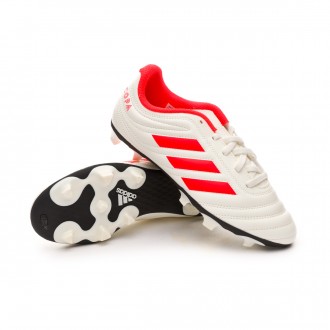Chuteira  adidas Copa 19.4 FG Crianças Off white-Solar red-Off white