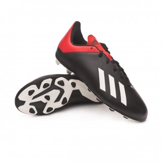 Chuteira  adidas X 18.4 FxG Niño Core black-Off white-Active red