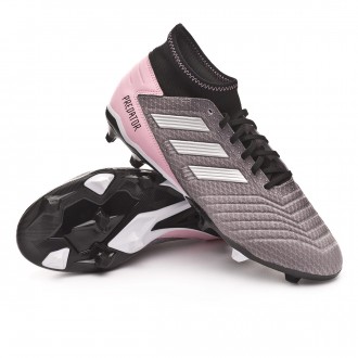 Chuteira  adidas Predator 19.3 FG Mulher Grey three-Silver metallic-Core black