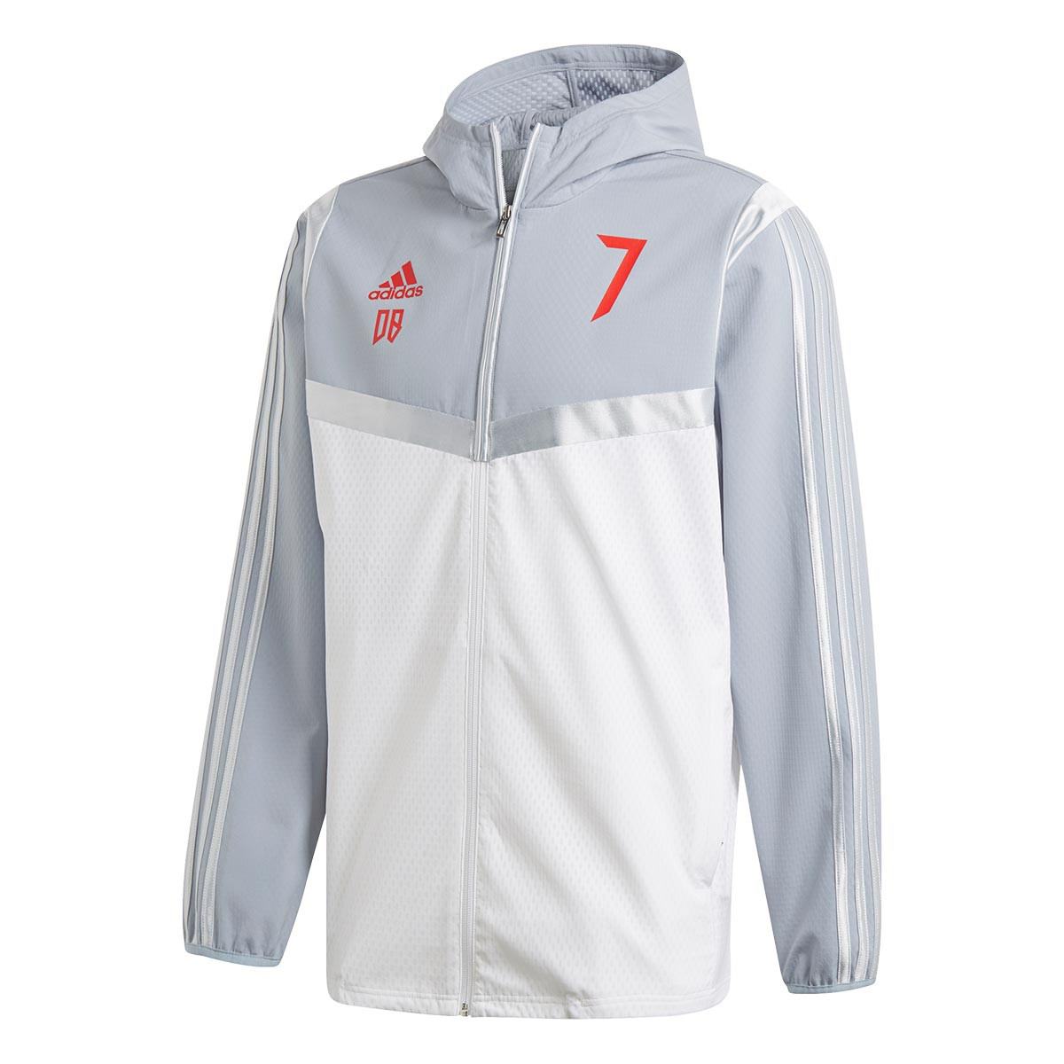 Jacket adidas Predator DB Hoddie White-red - Football store Fútbol Emotion