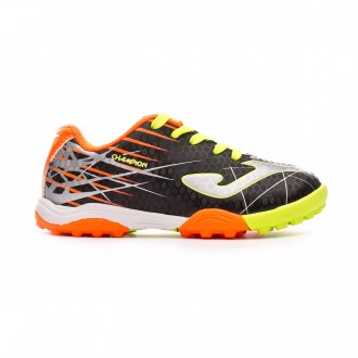 Sapatilhas Joma Champion Turf Niño Black-Lime-Orange