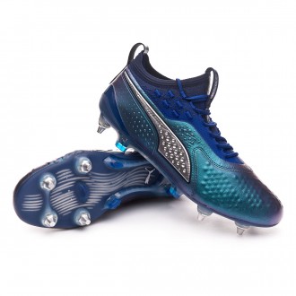 Chuteira  Puma Puma One 1 Pele Mx SG Vibrant Yellow-Puma Black