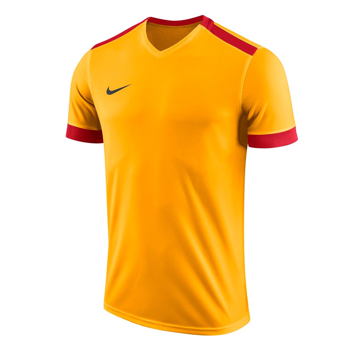 red and gold nike shirt