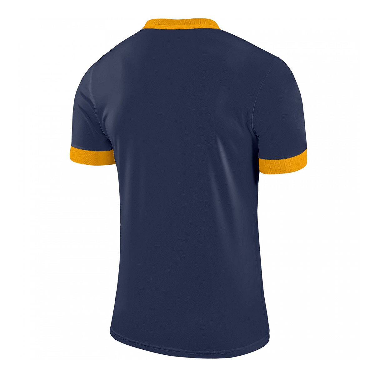 navy blue and gold nike shirt
