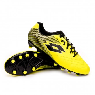 Chuteira  Lotto Solista 700 II FG Safety yellow-All Black-Silver metal