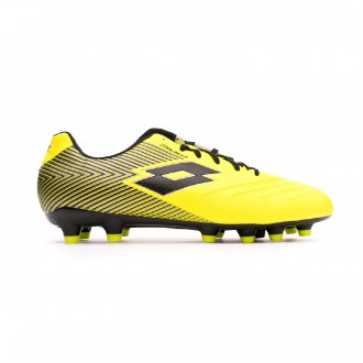 Chuteira Lotto Solista 700 II FG Safety yellow-All Black-Silver metal