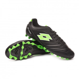 Chuteira  Lotto Stadio 300 II AGM All black-Spring green