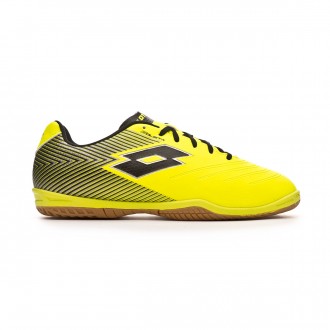Sapatilha de Futsal Lotto Solista 700 II ID Crianças  Safety yellow-Black
