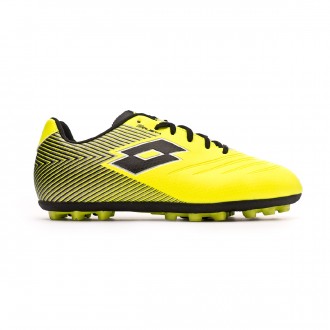 Chuteira Lotto Solista 700 II AGM Niño Safety yellow-All Black-Silver metal
