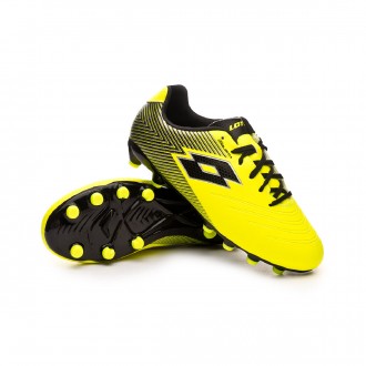 Chuteira  Lotto Solista 700 II FG Niño Safety yellow-Black