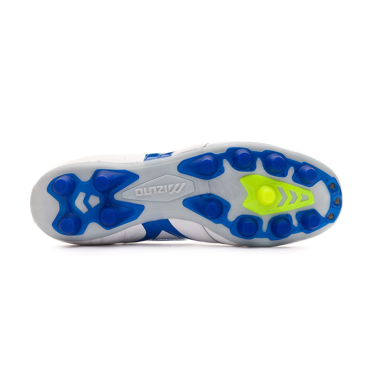 White-Wave Cup Blue-Safety Yellow Mizuno Morelia II MD Chaussure de Foot