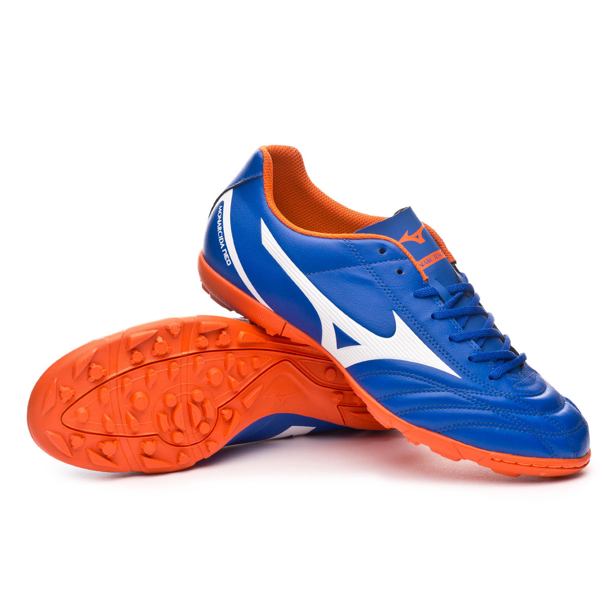 Football Boot Mizuno Monarcida Neo Select AS Reflex blue-White-Red orange -  Football store Fútbol Emotion