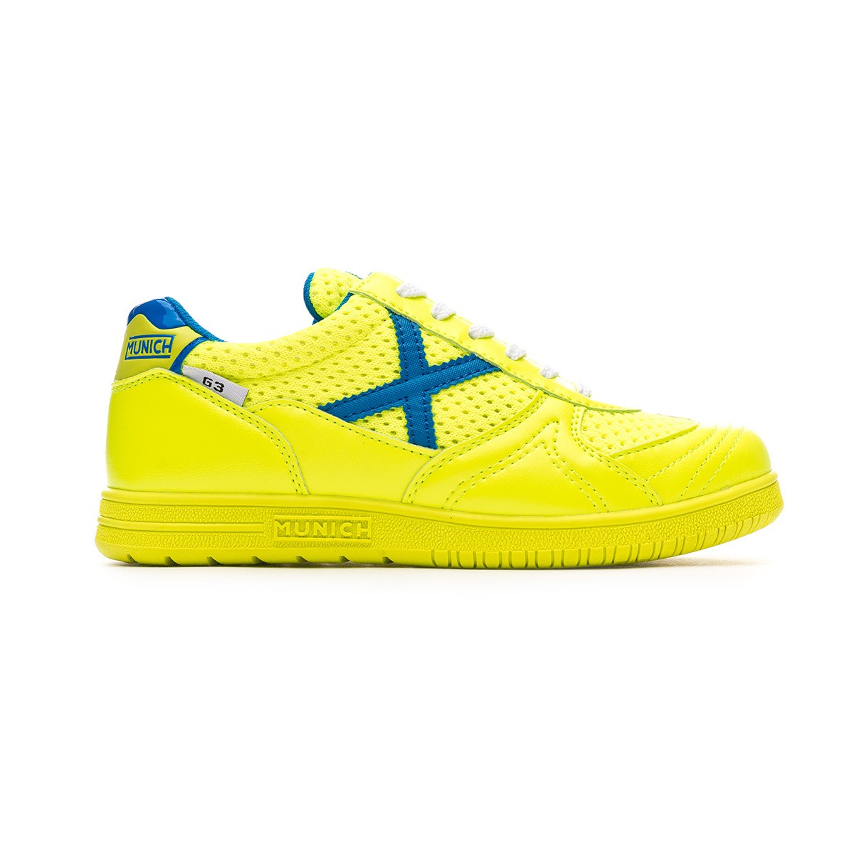 Futsal Boot Munich G3 Nino Lime Blue Futbol Emotion
