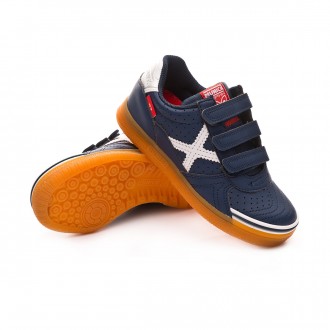 Sapatilha de Futsal  Munich G3 Profit Velcro Niño Azul Marinho
