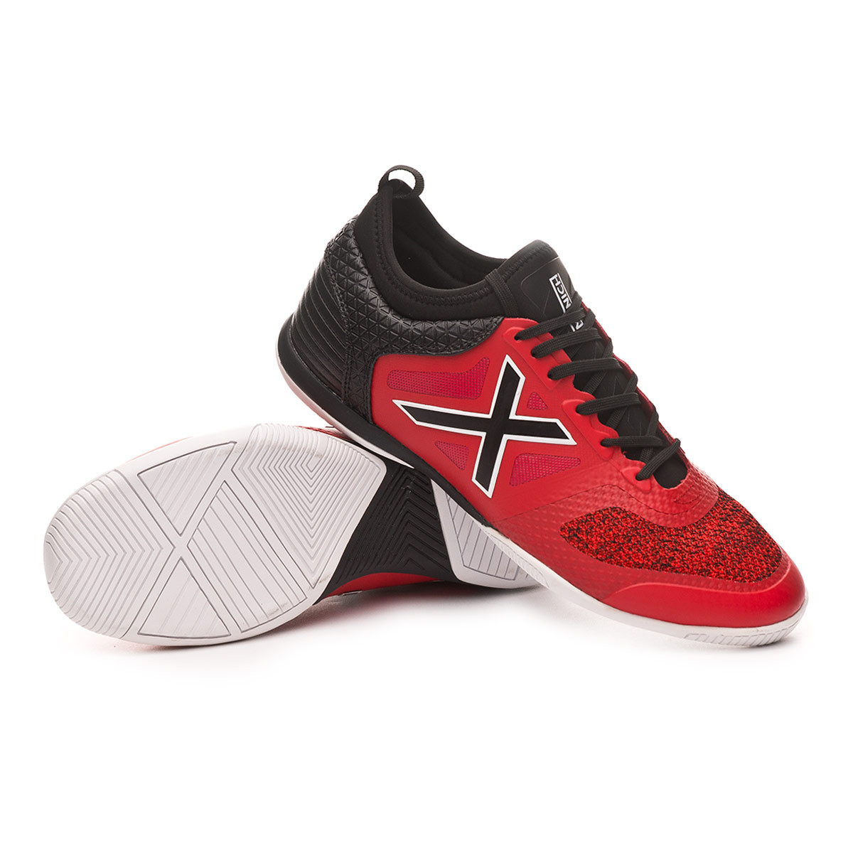 Futsal Boot Munich Tiga Indoor Red-Black - Football store Fútbol Emotion