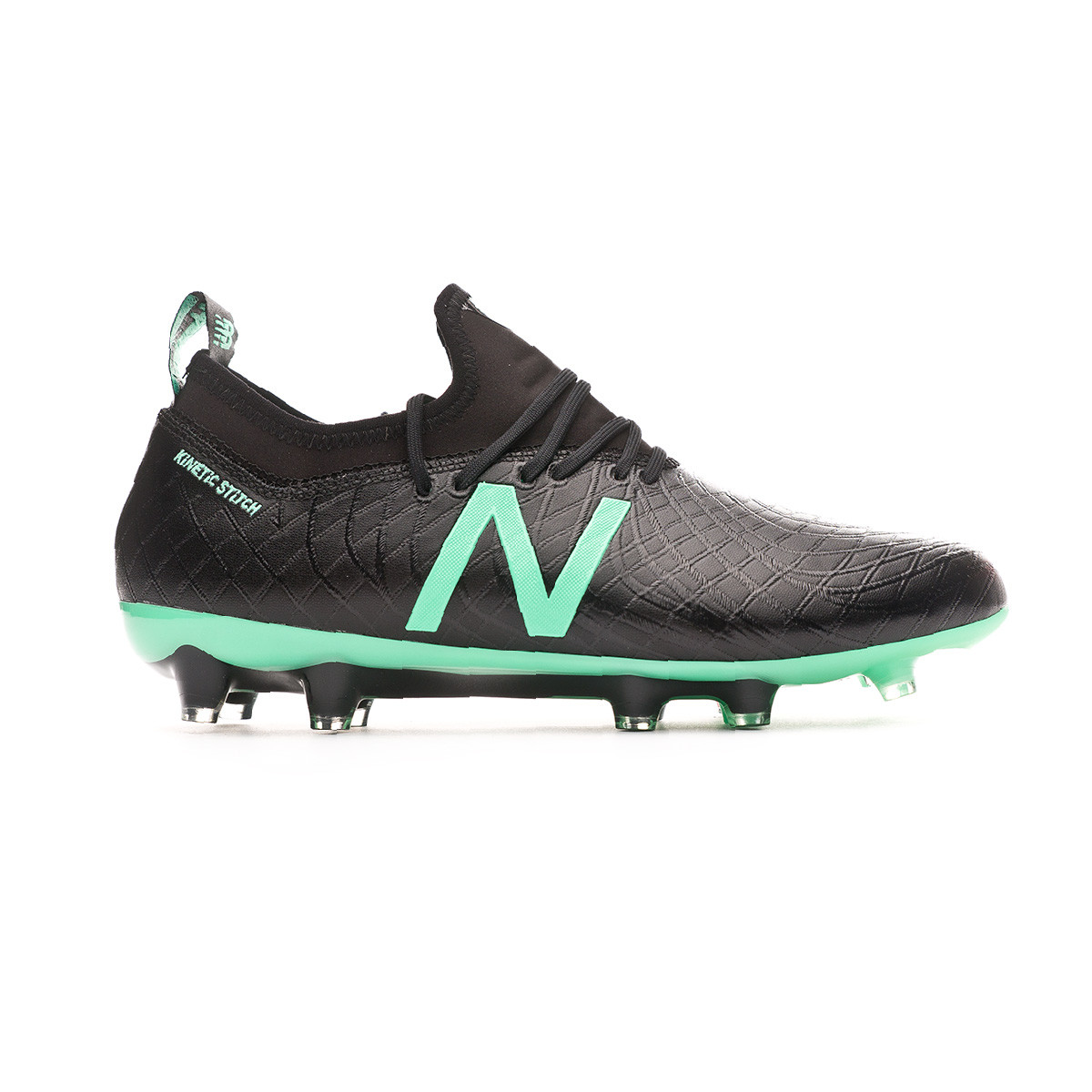 Zapatos de fútbol New Balance Tekela Magia FG-Hybrid Black-Neon emerald -  Tienda de fútbol Fútbol Emotion