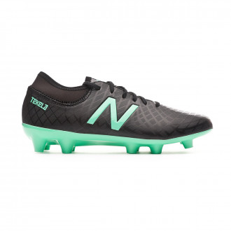 Chuteira New Balance Tekela Magique FG/Hybrid Crianças Black-Neon emerald