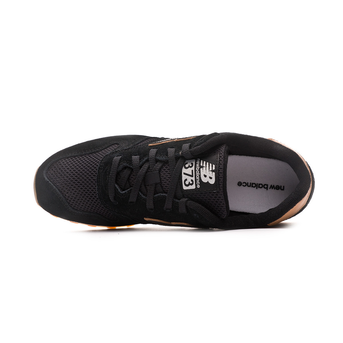 new balance 373 trainers in black