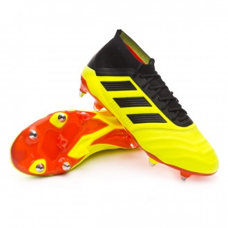 Chuteira  adidas Predator 18.1 SG Pele Solar yellow-Black-Solar red