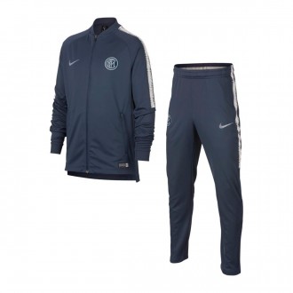 Fato de treino  Nike Inter Milán Squad 2018-2019 Niño Thunder blue-Vast grey
