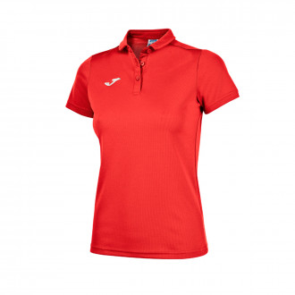 Pólo Joma Hobby m/c Mulher Vermelho