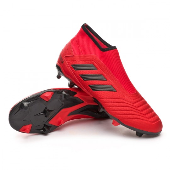 Football Boots adidas Predator 19.3 FG LaceLess Active red-Solar red-Core  black - Football store Fútbol Emotion