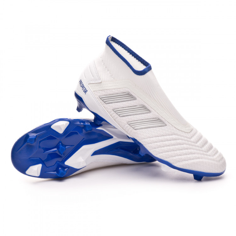 white laceless football boots