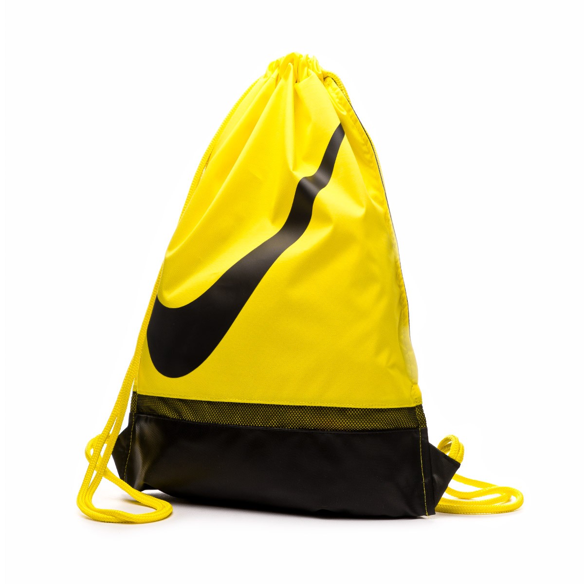 black and yellow nike bag
