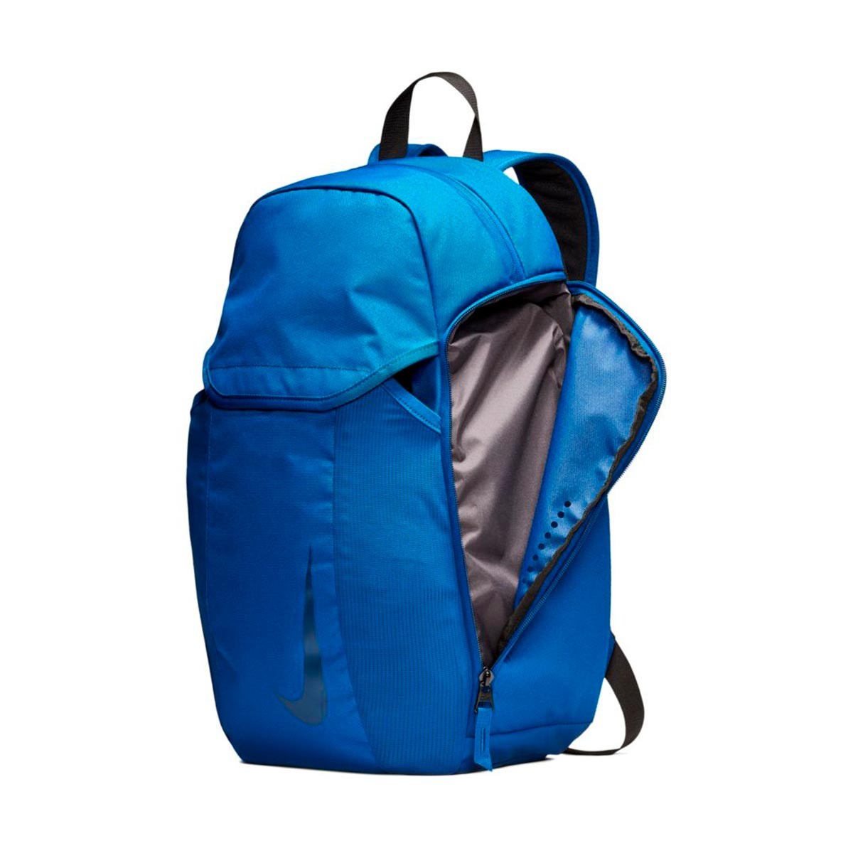 black and blue nike backpack